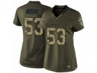 Women Nike Houston Texans #53 Sio Moore Limited Green Salute to Service NFL Jersey