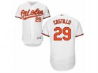 Mens Majestic Baltimore Orioles #29 Welington Castillo White Flexbase Authentic Collection MLB Jersey