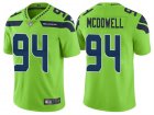 Nike Seahawks #94 Malik McDowell Green Vapor Untouchable Limited Jersey