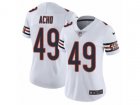 Women Nike Chicago Bears #49 Sam Acho Vapor Untouchable Limited White NFL Jersey