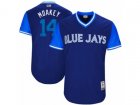 2017 Little League World Series Blue Jays #14 Justin Smoak Moakey Royal Jersey