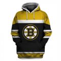 Bruins Black All Stitched Hooded Sweatshirt