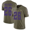 Nike Vikings #26 Trae Waynes Olive Salute To Service Limited Jersey
