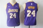 Lakers #24 Kobe Bryant Purple Youth Nike Swingman Jersey