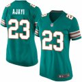 Womens Nike Miami Dolphins #23 Jay Ajayi Limited Aqua Green Alternate NFL Jersey