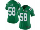 Women Nike New York Jets #58 Darron Lee Limited Green Rush NFL Jersey