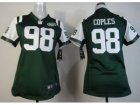 Nike Women New York Jets #98 Quinton Coples Green Jerseys