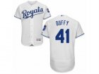 Mens Majestic Kansas City Royals #41 Danny Duffy White Flexbase Authentic Collection MLB Jersey