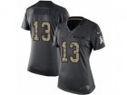 Women Nike Chicago Bears #13 Kendall Wright Limited Black 2016 Salute to Service NFL Jersey