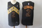 Raptors #2 Kawhi Leonard Black City Edition Nike Swingman Jersey