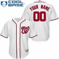 Youth Majestic Washington Nationals Customized Replica White Home Cool Base MLB Jersey