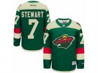 Mens Reebok Minnesota Wild #7 Chris Stewart Authentic Green 2016 Stadium Series NHL Jersey