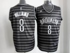 nba new jersey nets #8 williams grey[black strip]