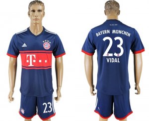 2017-18 Bayern Munich 23 VIDAL Away Soccer Jersey