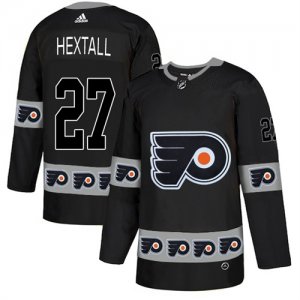 Flyers #27 Ron Hextall Black Team Logos Fashion Adidas Jersey