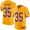 Youth Nike Washington Redskins #35 Dashaun Phillips Limited Gold Rush NFL Jersey
