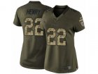 Women Nike Tennessee Titans #22 Derrick Henry Limited Green Salute to Service NFL Jersey