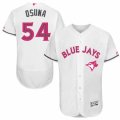 Mens Majestic Toronto Blue Jays #54 Roberto Osuna Authentic White 2016 Mothers Day Fashion Flex Base MLB Jersey