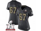Womens Nike Atlanta Falcons #67 Andy Levitre Limited Black 2016 Salute to Service Super Bowl LI 51 NFL Jersey