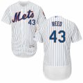 Mens Majestic New York Mets #43 Addison Reed White Flexbase Authentic Collection MLB Jersey