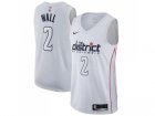 Nike Washington Wizards #2 John Wall White NBA Swingman City Edition Jersey