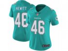 Women Nike Miami Dolphins #46 Neville Hewitt Vapor Untouchable Limited Aqua Green Team Color NFL Jersey
