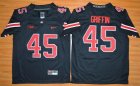 Youth NCAA Ohio State Buckeyes #45 Archie Griffin Black(Red No.) Jerseys