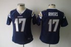 women nfl jersey san diego chargers #17 rivers dk.blue[2011]