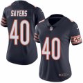 Women's Nike Chicago Bears #40 Gale Sayers Limited Navy Blue Rush NFL Jersey