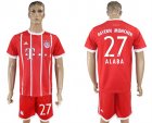 2017-18 Bayern Munich 27 ALABA Home Soccer Jersey
