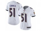Women Nike Baltimore Ravens #51 Kamalei Correa Vapor Untouchable Limited White NFL Jersey