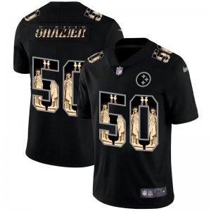 Nike Steelers #50 Ryan Shazier Black Statue Of Liberty Limited Jersey