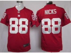 Nike NFL New York Giants #88 Hakeem Nicks Red Jerseys(Game)