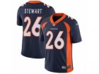 Mens Nike Denver Broncos #26 Darian Stewart Vapor Untouchable Limited Navy Blue Alternate NFL Jersey