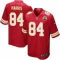 Mens Nike Kansas City Chiefs #84 Demetrius Harris Game Red Team Color NFL Jersey