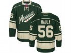Mens Reebok Minnesota Wild #56 Erik Haula Authentic Green Third NHL Jersey