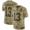 Mens Nike New York Giants #13 Odell Beckham Jr Limited Camo 2018 Salute to Service NFL Jersey