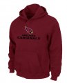 Arizona Cardinals Authentic Logo Pullover Hoodie RED