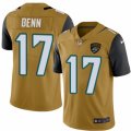 Mens Nike Jacksonville Jaguars #17 Arrelious Benn Limited Gold Rush NFL Jersey