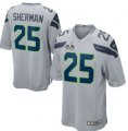 2014 Super Bowl XLVIII Nike Seattle Seahawks #25 Sherman gray game Jersey