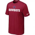 Nike Dallas Cowboys Sideline Legend Authentic Logo T-Shirt Red