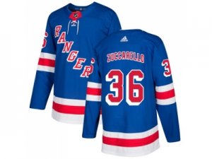 Men Adidas New York Rangers #36 Mats Zuccarello Royal Blue Home Authentic Stitched NHL Jersey