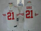 2013 Super Bowl XLVII Youth NEW NFL San Francisco 49ers 21 Frank Gore White (youth Limited)