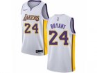 Men Nike Los Angeles Lakers #24 Kobe Bryant Authentic White NBA Jersey - Association Edition