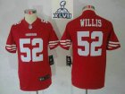 2013 Super Bowl XLVII Youth NEW NFL San Francisco 49ers #52 Willis Red (Youth Limited)