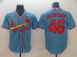 Cardinals #46 Paul Goldschmidt Light Blue Cool Base Jersey