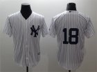 New york Yankees #18 Didi Gregorius White Cool Base Jersey