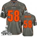 Nike Denver Broncos #58 Von Miller Grey Super Bowl XLVIII NFL Elite Vapor Jersey