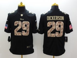 Nike St. Louis Rams #29 Eric Dickerson black Salute to Service Jerseys(Limited)