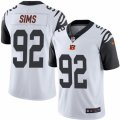 Mens Nike Cincinnati Bengals #92 Pat Sims Limited White Rush NFL Jersey